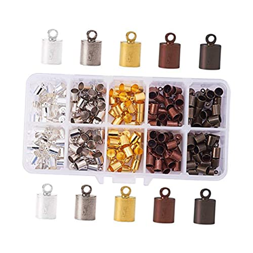 MUELODSIC 200Stücke Kupferkappen für Schmuckzubehör Endkappen für Leder und Schnurarmbänder Mischfarben für Halsketten Armbänder und Quasten DIY Schmuckherstellung MUELODSIC 200Stücke Kupferkappen für Schmuckzubehör Endkappen für Leder und Schnurarmbänder Mischfarben für Halsketten Armbänder und Quasten DIY Schmuckherstellung von MUELODSIC