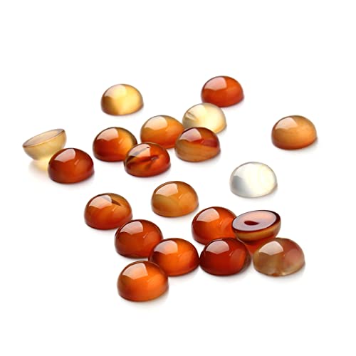 MUELODSIC 20Stücke Karneol Cabochons für DIY Schmuckherstellung Runde Aufnäher Vielseitig Einsetzbar für Ohrringe Manschettenknöpfe und Bastelprojekte MUELODSIC 20Stücke Karneol Cabochons für DIY Schmuckherstellung Runde Aufnäher Vielseitig Einsetzbar für Ohrringe Manschettenknöpfe und Bastelprojekte von MUELODSIC
