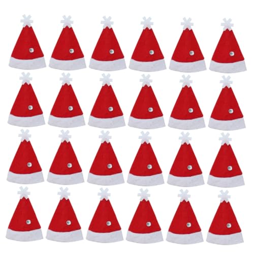 MUELODSIC 24 Stk. Mini Weihnachtsmützen Festliche Candy Packing Hats Lollipop Wraps Wiederverwendbar Weihnachtsdeko Bastelzubehör für Party und Tischdekoration MUELODSIC 24 Stk. Mini Weihnachtsmützen Festliche Candy Packing Hats Lollipop Wraps Wiederverwendbar Weihnachtsdeko Bastelzubehör für Party und Tischdekoration von MUELODSIC