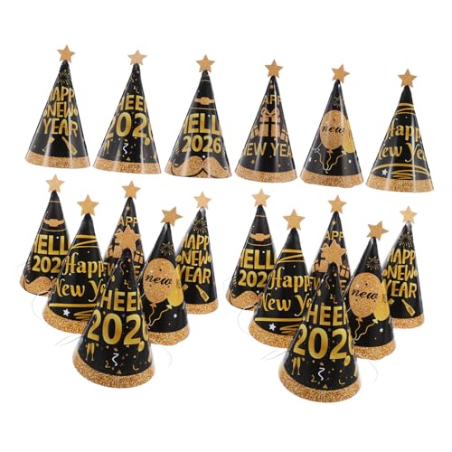 MUELODSIC 24 Stück Teiliges Neujahrs-papierkegel-hüte für Silvester-party Vielseitige Partyhüte für Frauen und Männer Platzsparend Stilvoll Foto-requisite für Geburtstags Festtagsfeiern MUELODSIC 24 Stück Teiliges Neujahrs-papierkegel-hüte für Silvester-party Vielseitige Partyhüte für Frauen und Männer Platzsparend Stilvoll Foto-requisite für Geburtstags Festtagsfeiern von MUELODSIC