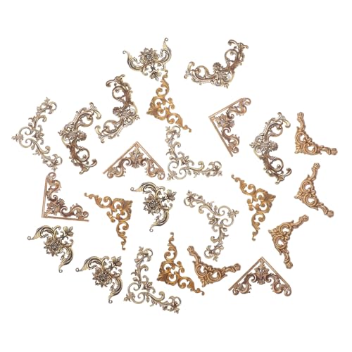MUELODSIC 24 Stück Vintage Retro Scrapbooking Eckaufkleber Teiliges mit Barock Motiven Selbstklebende Fotoecken für DIY Fotoalben Journale und Kreative Rahmen Dekoration MUELODSIC 24 Stück Vintage Retro Scrapbooking Eckaufkleber Teiliges mit Barock Motiven Selbstklebende Fotoecken für DIY Fotoalben Journale und Kreative Rahmen Dekoration von MUELODSIC