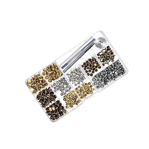 MUELODSIC 240Satz Druckknöpfe Metall Druckknopf mit Nieten und Werkzeugen Teiligem Zubehör für DIY Lederhandwerk und Reparaturen Praktischer Aufbewahrungsbox MUELODSIC 240Satz Druckknöpfe Metall Druckknopf mit Nieten und Werkzeugen Teiligem Zubehör für DIY Lederhandwerk und Reparaturen Praktischer Aufbewahrungsbox von MUELODSIC