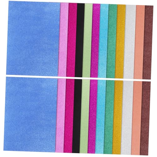 MUELODSIC 26 Blatt Glitzer Bastelkarton Bunte Glänzende Origami Papiere Glitzerpapier für DIY Bastelarbeiten Grußkarten Geschenkverpackungen Kreativunterricht MUELODSIC 26 Blatt Glitzer Bastelkarton Bunte Glänzende Origami Papiere Glitzerpapier für DIY Bastelarbeiten Grußkarten Geschenkverpackungen Kreativunterricht von MUELODSIC