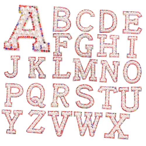 MUELODSIC 26 Stück Teiliges Buchstaben Bling Strass Aufnäher zum Aufnähen und Aufbügeln für Kleidung Taschen Schuhe DIY Dekoration und Reparatur MUELODSIC 26 Stück Teiliges Buchstaben Bling Strass Aufnäher zum Aufnähen und Aufbügeln für Kleidung Taschen Schuhe DIY Dekoration und Reparatur von MUELODSIC