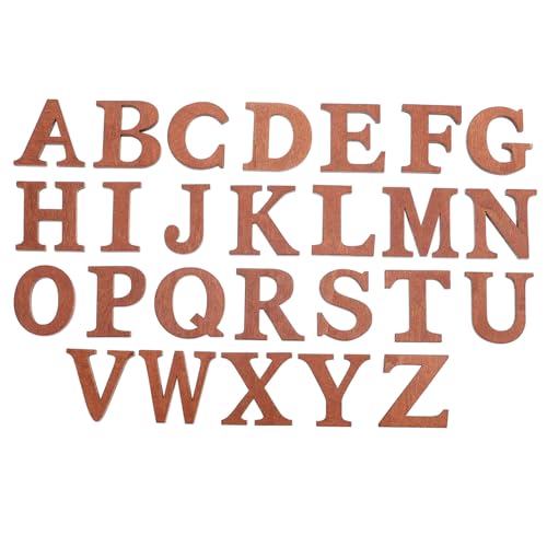 MUELODSIC 26 Stück Teiliges Holzbuchstaben Tiefbraune Großbuchstaben aus Holz DIY Alphabet Dekorationen für Kreative Bastelprojekte Geeignet als Foto Requisiten und Festliche MUELODSIC 26 Stück Teiliges Holzbuchstaben Tiefbraune Großbuchstaben aus Holz DIY Alphabet Dekorationen für Kreative Bastelprojekte Geeignet als Foto Requisiten und Festliche von MUELODSIC
