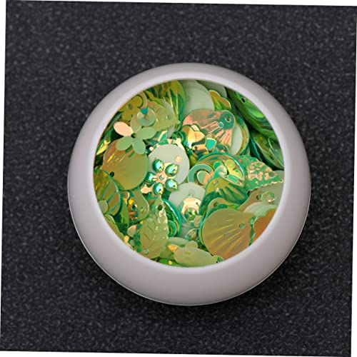 MUELODSIC 2Er-Pack Bunte PVC Pailletten mit Glas Spacer Perlen pro Packung Diy Schmuck Zubehör für Handarbeit Basteln und Kostümdekoration Apfelgrün MUELODSIC 2Er-Pack Bunte PVC Pailletten mit Glas Spacer Perlen pro Packung Diy Schmuck Zubehör für Handarbeit Basteln und Kostümdekoration Apfelgrün von MUELODSIC