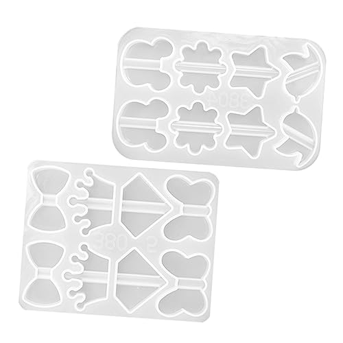 MUELODSIC 2Stücke DIY Strohaufsatz Formen Flexible Silikonformen für Epoxidharz Wiederverwendbare Bastelformen zur Stroh Dekoration für Partys und Projekte von MUELODSIC