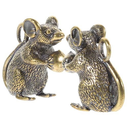 MUELODSIC 2Stücke Messing Charms Zodiac Hängende Verzierung für Taschen Langlebige Kupfer Mäuse Schmuckstücke Handgefertigte Ornamente für Büro MUELODSIC 2Stücke Messing Charms Zodiac Hängende Verzierung für Taschen Langlebige Kupfer Mäuse Schmuckstücke Handgefertigte Ornamente für Büro von MUELODSIC