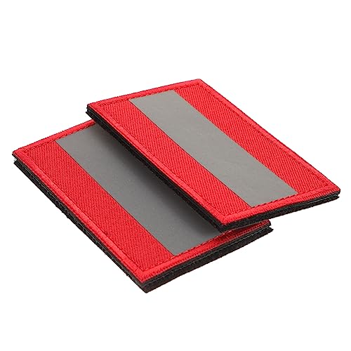 MUELODSIC 2Stücke Reflektierender Sicherheitspatch Selbstklebender Kleidung Patch für Rucksack Dekorativer Armband Patch Kostümzubehör für Schneidergeschäft und Kleiderladen von MUELODSIC