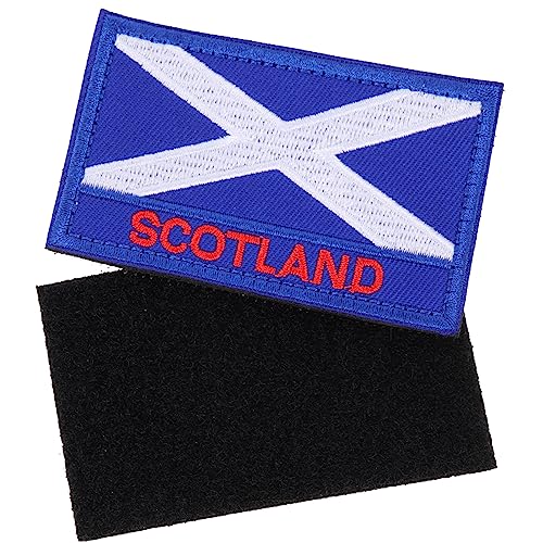 MUELODSIC 2Stücke Schottland Flaggen Aufnäher Bestickte Nationalflaggen für Kleidung DIY Patches für Jeans Jacken und Kunsthandwerk von MUELODSIC