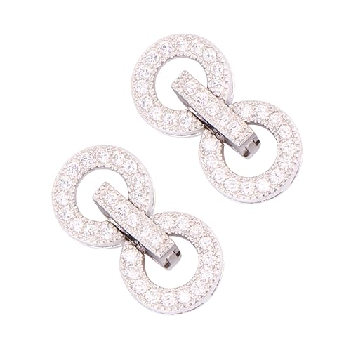 MUELODSIC 2Stücke Silber Schmuckverschluss für Armbänder und Halsketten DIY Schnalle für Schmuckherstellung für Persönliche Projekte und Bastelarbeiten MUELODSIC 2Stücke Silber Schmuckverschluss für Armbänder und Halsketten DIY Schnalle für Schmuckherstellung für Persönliche Projekte und Bastelarbeiten von MUELODSIC