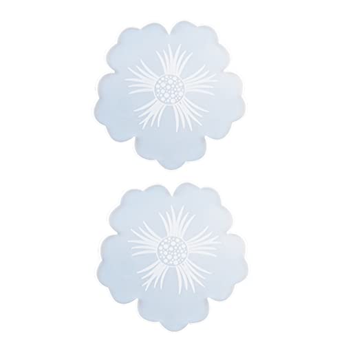 MUELODSIC 2Stücke Silikon Epoxidharz Form Blumenuntersetzer Gießform Servierplattenform für DIY Dekorationen Umweltfreundliches Material Langlebig und Sicher von MUELODSIC