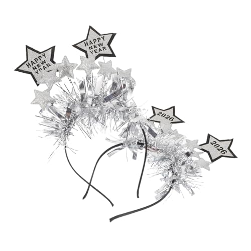 MUELODSIC 2stücke Glitzer-stirnbänder Zum Neujahr Stern-haarband Für Mädchen Lametta-kopfbedeckung Neujahrs-accessoires Partyzubehör Für Feiern Und Zusammenkünfte MUELODSIC 2stücke Glitzer-stirnbänder Zum Neujahr Stern-haarband Für Mädchen Lametta-kopfbedeckung Neujahrs-accessoires Partyzubehör Für Feiern Und Zusammenkünfte von MUELODSIC
