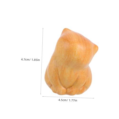 MUELODSIC 2stücke Süßes Katzenornament Aus Holz Handgeschnitzte Kleine Katzendeko Für Tisch Schlafzimmer Und Büro Geschnitzte Holzskulptur Hölzerne Kätzchenfigur MUELODSIC 2stücke Süßes Katzenornament Aus Holz Handgeschnitzte Kleine Katzendeko Für Tisch Schlafzimmer Und Büro Geschnitzte Holzskulptur Hölzerne Kätzchenfigur von MUELODSIC