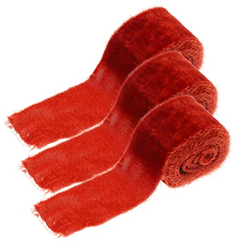 MUELODSIC 3 Rollen Samtband Polyester für Hochzeitsdeko und Bastelprojekte pro Rolle Strapazierfähig und Vielseitig Einsetzbar MUELODSIC 3 Rollen Samtband Polyester für Hochzeitsdeko und Bastelprojekte pro Rolle Strapazierfähig und Vielseitig Einsetzbar von MUELODSIC