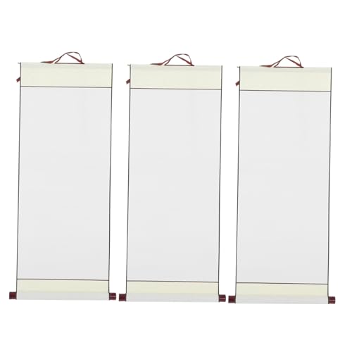 MUELODSIC 3 Stück Teiliges Chinesische Kalligraphie Papierrolle aus Hochwertigem Xuan papier Wasserabsorbierend für Pinselmalerei Tuschmalerei und Aquarell Dekorative Leere Malrolle für MUELODSIC 3 Stück Teiliges Chinesische Kalligraphie Papierrolle aus Hochwertigem Xuan papier Wasserabsorbierend für Pinselmalerei Tuschmalerei und Aquarell Dekorative Leere Malrolle für von MUELODSIC
