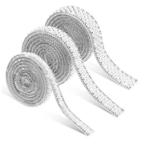 MUELODSIC 3 Stück Teiliges Perlen und Strassband Selbstklebend Breiten Glasperlen Glitzersteine für Basteln Dekoration von Kleidung Schuhen Bilderrahmen und DIY Projekten MUELODSIC 3 Stück Teiliges Perlen und Strassband Selbstklebend Breiten Glasperlen Glitzersteine für Basteln Dekoration von Kleidung Schuhen Bilderrahmen und DIY Projekten von MUELODSIC