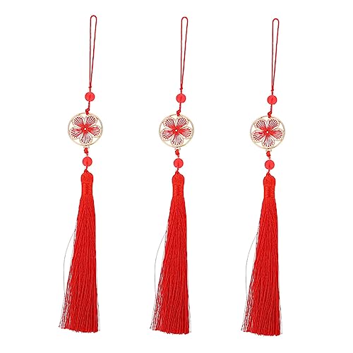 MUELODSIC 3 Stück Teiliges Quasten Anhänger mit Blumenmotiv Langlebige Polyester Deko Tasseln für Chinesische Kostüme Lesezeichen und DIY Bastelprojekte Leuchtende Farben Abriebfest MUELODSIC 3 Stück Teiliges Quasten Anhänger mit Blumenmotiv Langlebige Polyester Deko Tasseln für Chinesische Kostüme Lesezeichen und DIY Bastelprojekte Leuchtende Farben Abriebfest von MUELODSIC