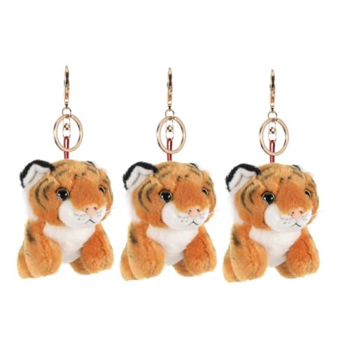 MUELODSIC 3 Stück Weiches Plüsch Tiger Schlüsselanhänger Set Niedliche Wildtier Anhänger für Taschen Rucksäcke Autoschlüssel Bunte Party gastgeschenke Geburtstag und Shower MUELODSIC 3 Stück Weiches Plüsch Tiger Schlüsselanhänger Set Niedliche Wildtier Anhänger für Taschen Rucksäcke Autoschlüssel Bunte Party gastgeschenke Geburtstag und Shower von MUELODSIC