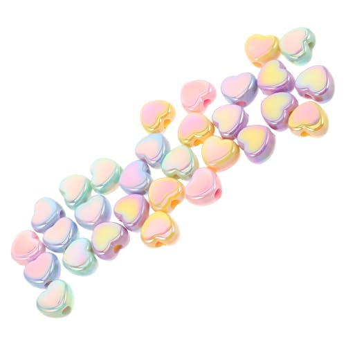 MUELODSIC 30 Stück Bunte Spacer Beads für Diy Armbänder Handyketten und Kreative Bastelprojekte für Valentinstag und Festliche Dekorationen von MUELODSIC