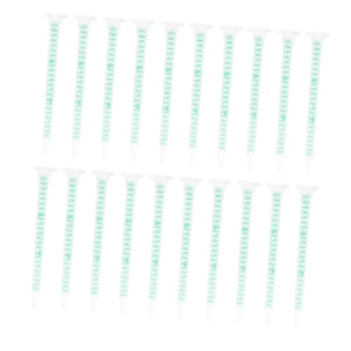 MUELODSIC 30 Stück Teiliges Ab Kleber Mischrohr aus PP Material Laminare Spiralstruktur für Effektives Mischen Professioneller Zwei Komponenten Epoxidharz Kleber Applikator Sicher und von MUELODSIC
