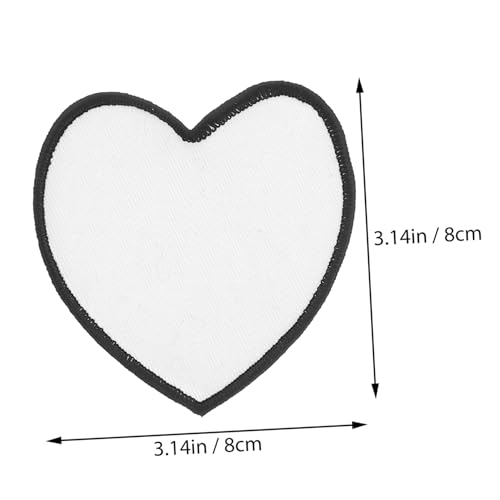 MUELODSIC 30 Stück Teiliges DIY Aufbügelflicken für Kleidung und Hüte Weiße Blanke Bestickte zum Reparieren Basteln und Sublimationsdruck Langlebig und Farbintensiv für Jeans Taschen von MUELODSIC