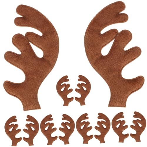 MUELODSIC 30 Stück Teiliges DIY Rentiergeweih Haarschmuck aus Weichem Stoff Weihnachtskopfschmuck zum Basteln Bequeme Abnehmbare Geweih Accessoires für Haarreifen und Festliche Dekorationen MUELODSIC 30 Stück Teiliges DIY Rentiergeweih Haarschmuck aus Weichem Stoff Weihnachtskopfschmuck zum Basteln Bequeme Abnehmbare Geweih Accessoires für Haarreifen und Festliche Dekorationen von MUELODSIC