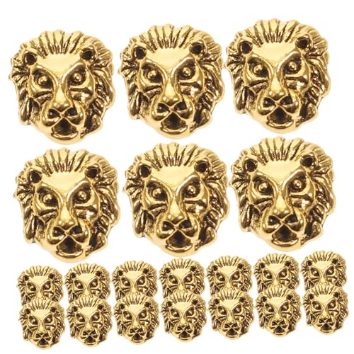 MUELODSIC 30 Stück Teiliges Löwen perlen aus Zinklegierung Langlebige DIY Schmuckperlen mit Großem Glatte Kanten für Armband Halskette Basteln und Kreative Schmuckdekoration MUELODSIC 30 Stück Teiliges Löwen perlen aus Zinklegierung Langlebige DIY Schmuckperlen mit Großem Glatte Kanten für Armband Halskette Basteln und Kreative Schmuckdekoration von MUELODSIC