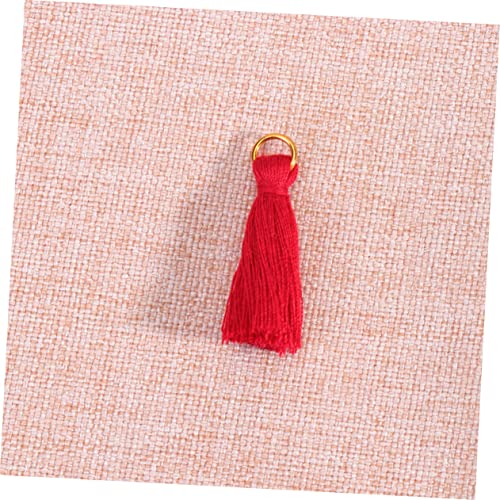 MUELODSIC 30 Stück Teiliges Quasten anhänger mit Legierungsring Bunte Baumwoll tasseln für DIY Schmuck Lesezeichen Taschen Kleidungs deko Chinesischer Stil Angenehm Weiches Material von MUELODSIC