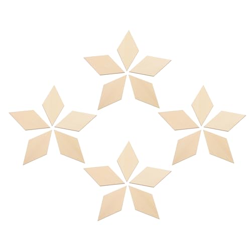MUELODSIC 30 Stück Teiliges Rhombus Langlebige Holzscheiben für DIY Bastelarbeiten Kreative Holzornamente Handliche Holzspäne für Weihnachts Partydeko MUELODSIC 30 Stück Teiliges Rhombus Langlebige Holzscheiben für DIY Bastelarbeiten Kreative Holzornamente Handliche Holzspäne für Weihnachts Partydeko von MUELODSIC