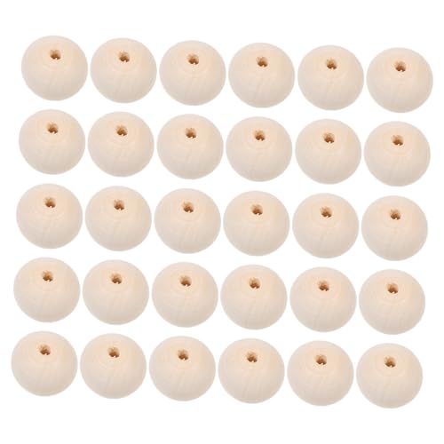 MUELODSIC 30 Stück Teiliges Runde Holzperlen Naturholz DIY Schmuckperlen zum Auffädeln für Armbänder Halsketten Mobile und Dekorationen Handbemalt und Vielseitig Einsetzbar MUELODSIC 30 Stück Teiliges Runde Holzperlen Naturholz DIY Schmuckperlen zum Auffädeln für Armbänder Halsketten Mobile und Dekorationen Handbemalt und Vielseitig Einsetzbar von MUELODSIC