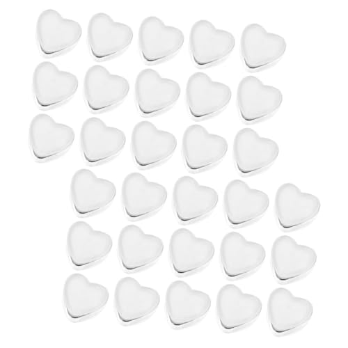 MUELODSIC 30 Stück Teiliges Silikon Ohrring Stopper Herzform Transparent Weich Komfortabel Sicherer Ohrstecker Verschluss Für Alltag und Events von MUELODSIC