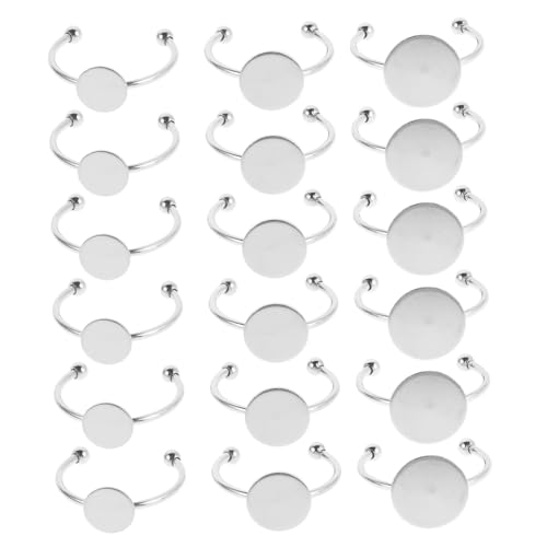 MUELODSIC 30 Stück Teiliges Verstellbares Ringrohling Flache Silber Ringbasis für DIY Schmuckherstellung Langlebig Vielseitig Einsetzbar für Ringe Anhänger und Bastelprojekte MUELODSIC 30 Stück Teiliges Verstellbares Ringrohling Flache Silber Ringbasis für DIY Schmuckherstellung Langlebig Vielseitig Einsetzbar für Ringe Anhänger und Bastelprojekte von MUELODSIC