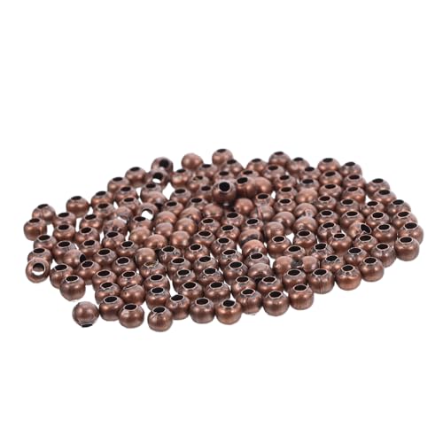 MUELODSIC 300 Stück Große Metall perlen mit Loch Glatte Runde Spacer Beads aus Legierung für DIY Schmuckherstellung für Armbänder Halsketten und Ohrringe MUELODSIC 300 Stück Große Metall perlen mit Loch Glatte Runde Spacer Beads aus Legierung für DIY Schmuckherstellung für Armbänder Halsketten und Ohrringe von MUELODSIC