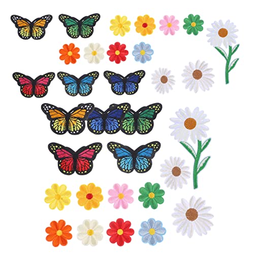 MUELODSIC 39 Stück Teiliges Bügelbilder Blumen Schmetterlinge Applikationen zum Aufbügeln und Aufnähen Bunte Stickerei Patches für Kleidung Taschen Hüte DIY Reparatur und Dekoration MUELODSIC 39 Stück Teiliges Bügelbilder Blumen Schmetterlinge Applikationen zum Aufbügeln und Aufnähen Bunte Stickerei Patches für Kleidung Taschen Hüte DIY Reparatur und Dekoration von MUELODSIC
