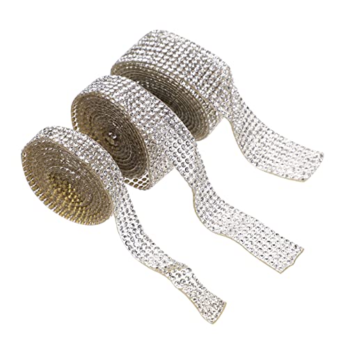 MUELODSIC 3Rollen Selbstklebendes Kristall Strassband Hotfix Rhinestone Band für DIY Dekoration Reihen für Hochzeiten Kleidung Handys und Projekte MUELODSIC 3Rollen Selbstklebendes Kristall Strassband Hotfix Rhinestone Band für DIY Dekoration Reihen für Hochzeiten Kleidung Handys und Projekte von MUELODSIC
