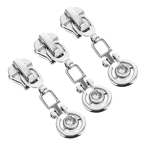 MUELODSIC 3Stücke Teiliges Metall Reißverschluss für DIY Projekte Langlebige Bekleidungsreißverschluss Fixierer und Zipper Pull Tabs für Taschen Koffer und Bekleidung MUELODSIC 3Stücke Teiliges Metall Reißverschluss für DIY Projekte Langlebige Bekleidungsreißverschluss Fixierer und Zipper Pull Tabs für Taschen Koffer und Bekleidung von MUELODSIC