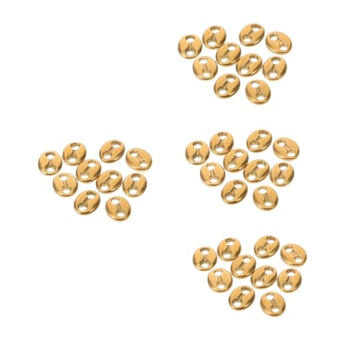 MUELODSIC 4 Sätze Teiliges Zwischenperlen Doppel Oval Schmuckverbinder Langlebig Elegant Goldfarben Geeignet Für Armbänder Und Halsketten Diy Schmuckherstellung 10 Stück * 4 MUELODSIC 4 Sätze Teiliges Zwischenperlen Doppel Oval Schmuckverbinder Langlebig Elegant Goldfarben Geeignet Für Armbänder Und Halsketten Diy Schmuckherstellung 10 Stück * 4 von MUELODSIC