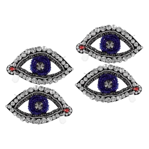 MUELODSIC 4 Stück Glitzernde Evil Eye Patches mit Strass und Perlen Aufnäher für Kleidung DIY Dekoration Langlebige Applikationen für Jacken Taschen und Mehr MUELODSIC 4 Stück Glitzernde Evil Eye Patches mit Strass und Perlen Aufnäher für Kleidung DIY Dekoration Langlebige Applikationen für Jacken Taschen und Mehr von MUELODSIC