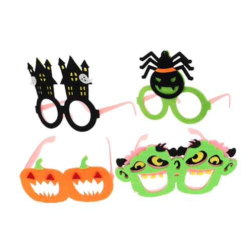 MUELODSIC 4 Stück Halloween Party Brillen für Leuchtende Neon Pumpkin und Spinnen Brillenrahmen Glow The Dark Kostüm Accessoires Leichte und Bequeme Foto Requisiten für Halloween Feier MUELODSIC 4 Stück Halloween Party Brillen für Leuchtende Neon Pumpkin und Spinnen Brillenrahmen Glow The Dark Kostüm Accessoires Leichte und Bequeme Foto Requisiten für Halloween Feier von MUELODSIC