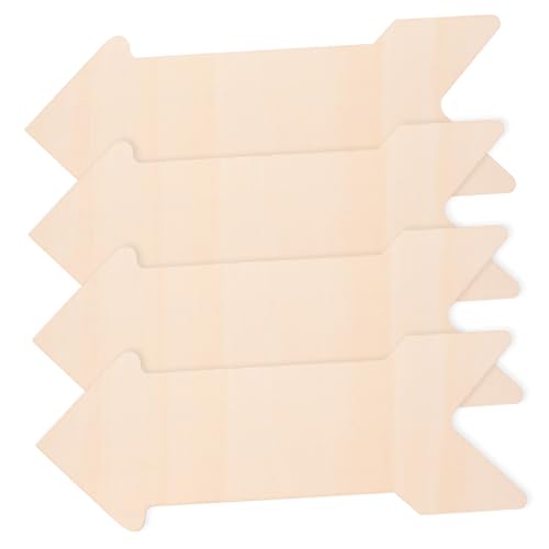 MUELODSIC 4 Stück Holz Ausschnitte für Diy Projekte Unbearbeitete Holzplaketten Pfeilform für Bastelarbeiten und Graffiti Holz Schnitte für Dekorationen MUELODSIC 4 Stück Holz Ausschnitte für Diy Projekte Unbearbeitete Holzplaketten Pfeilform für Bastelarbeiten und Graffiti Holz Schnitte für Dekorationen von MUELODSIC