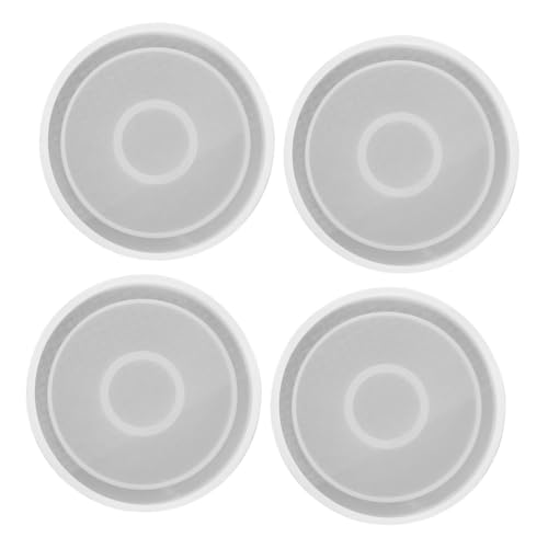 MUELODSIC 4 Stück Runde Silikonformen Untersetzer Gießform aus Lebensmittelechtem Material Flexibel und Langlebig für DIY Epoxidharz Bastelprojekte und Kreative Wohnaccessoires MUELODSIC 4 Stück Runde Silikonformen Untersetzer Gießform aus Lebensmittelechtem Material Flexibel und Langlebig für DIY Epoxidharz Bastelprojekte und Kreative Wohnaccessoires von MUELODSIC
