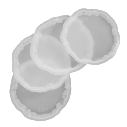 MUELODSIC 4 Stück Silikon Untersetzer Formen für Epoxidharz Gießen Langlebige Flexible Silikonformen mit Glatter Oberfläche für DIY Epoxy Coaster Bastelprojekte und Kreative Harzkunst MUELODSIC 4 Stück Silikon Untersetzer Formen für Epoxidharz Gießen Langlebige Flexible Silikonformen mit Glatter Oberfläche für DIY Epoxy Coaster Bastelprojekte und Kreative Harzkunst von MUELODSIC