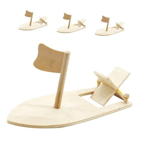 MUELODSIC 4 Stück Teiliges DIY Holz Segelboot Modell für Unlackiert zum Bemalen Handliches Bastelspielzeug Langlebiges Holzboot Bausatz für Kreative Malaktivitäten und Dekorative MUELODSIC 4 Stück Teiliges DIY Holz Segelboot Modell für Unlackiert zum Bemalen Handliches Bastelspielzeug Langlebiges Holzboot Bausatz für Kreative Malaktivitäten und Dekorative von MUELODSIC