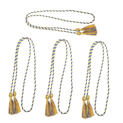 MUELODSIC 4 Stück Teiliges Graduations mit Baccalaureate Quasten und Ehrenkordel Hochwertiges Polyester Festliche Dekoration für Abschlussfeier Elegant und Langlebig mit Goldenen Akzenten von MUELODSIC