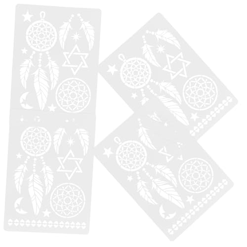MUELODSIC 4 Stück Teiliges Mandala Schablonen aus Pet Wiederverwendbar Glatte Kanten für DIY Wand Boden und Fliesenmalerei Vielseitige Malvorlagen für Kreative Wohnraumgestaltung MUELODSIC 4 Stück Teiliges Mandala Schablonen aus Pet Wiederverwendbar Glatte Kanten für DIY Wand Boden und Fliesenmalerei Vielseitige Malvorlagen für Kreative Wohnraumgestaltung von MUELODSIC