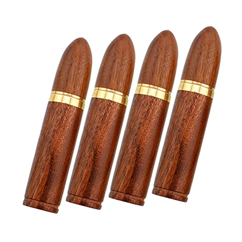 MUELODSIC 4 Stück Teiliges Nadelbox aus Holz Kompakte Nähnadeln Aufbewahrung Praktisches DIY Nähnadeln Etui Langlebige Nadelaufbewahrung für Nähzubehör für Zuhause und Reisen von MUELODSIC