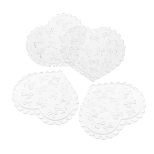 MUELODSIC 4 Stück Teiliges Silikon Nagelkunst Formen Schleifen Nail Art Moulds Präzise Maniküre Zubehör für Anfänger und Resin Projekte Wiederverwendbar Vielseitig für Epoxidharz und von MUELODSIC