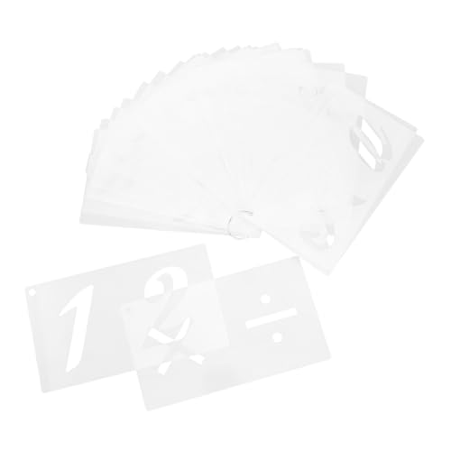 MUELODSIC 40 Blatt Teiliges Schablonen Buchstaben Zahlen Stencils zum Malen Wiederverwendbare Große Hohle Schriftschablonen für Scrapbooking DIY Kunstprojekte Poster und Basteln MUELODSIC 40 Blatt Teiliges Schablonen Buchstaben Zahlen Stencils zum Malen Wiederverwendbare Große Hohle Schriftschablonen für Scrapbooking DIY Kunstprojekte Poster und Basteln von MUELODSIC