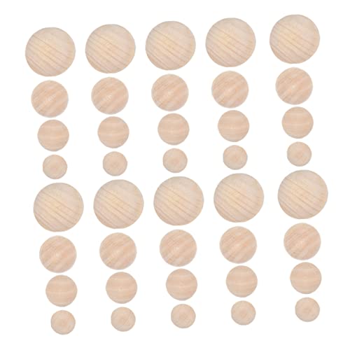 MUELODSIC 40 Stück Halbe Holzperlen für DIY Graffiti Bastelset Natürlichem Holz Unlackiert für Malerei und Kreative Projekte MUELODSIC 40 Stück Halbe Holzperlen für DIY Graffiti Bastelset Natürlichem Holz Unlackiert für Malerei und Kreative Projekte von MUELODSIC